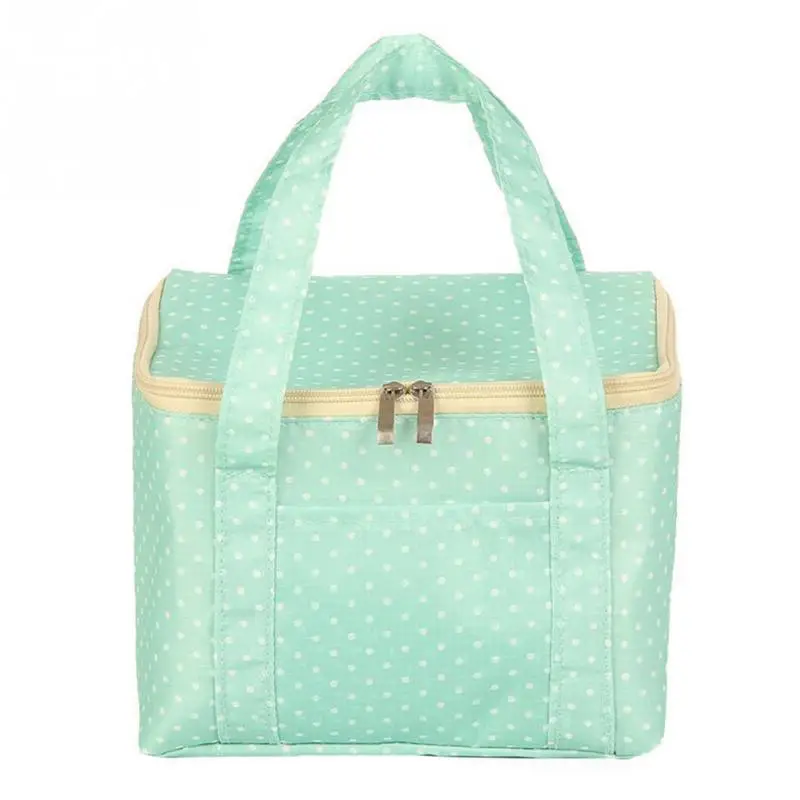 New Portable Lunch Bag Thermal Insulated Cold Keep Food Safe Snack Lunch Box Dot Travel Picnic Food Pouch For Girls Women
New Portable Lunch Bag Thermal Insulated Cold Keep Food Safe Snack Lunch Box Dot Travel Picnic Food Pouch For Girls Women