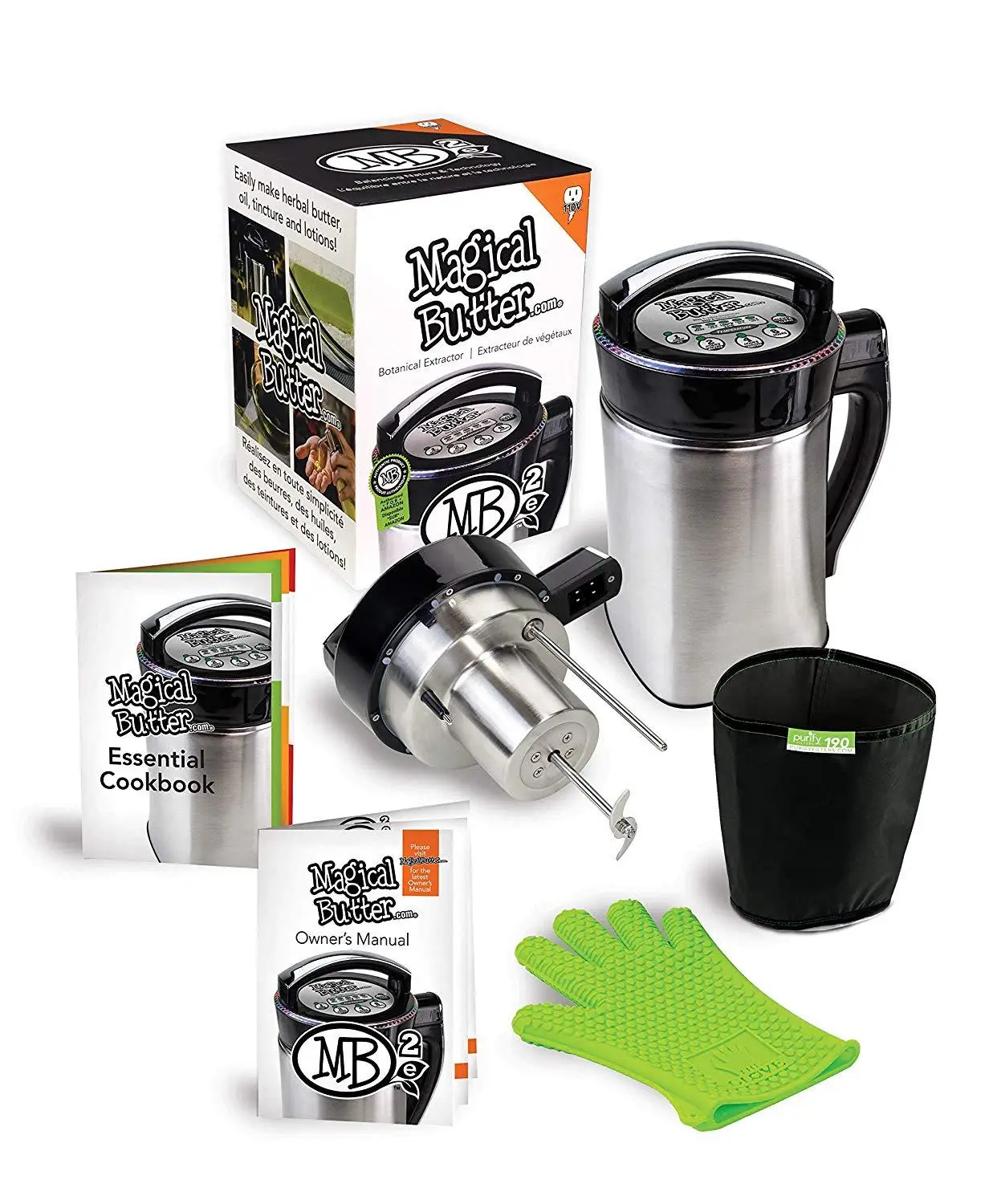 MB2E Botanical Extractor Machine with Magical Butter official 7 page Cookbook