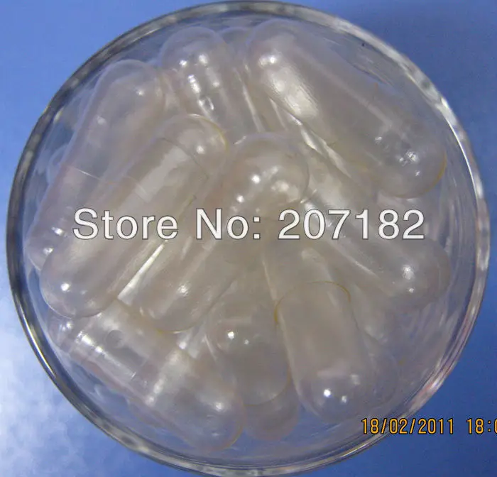 (10,000pcs/pack) Size 0# Transparent Clear Color Joined Gelatin Enteric Coated Empty Capsules---Tops & Bottoms Closed
(10,000pcs/pack) Size 0# Transparent Clear Color Joined Gelatin Enteric Coated Empty Capsules---Tops & Bottoms Closed