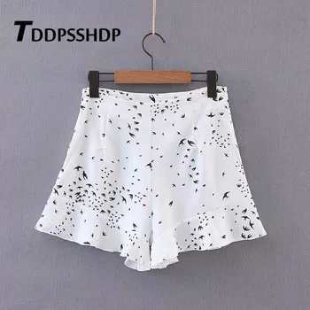 New 2019 Sweet Women Shorts Summer Bird Printing Ruffles Short Mini Fashion Shorts
New 2019 Sweet Women Shorts Summer Bird Printing Ruffles Short Mini Fashion Shorts
