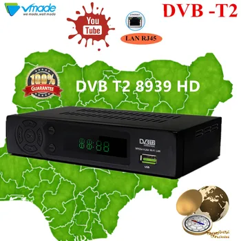 Newest DVB T2 TV Tuner DVB-T2 8939 Terrestrial Receiver TV BOX H.264 with network RJ45 support Youtube wifi Set top boxes