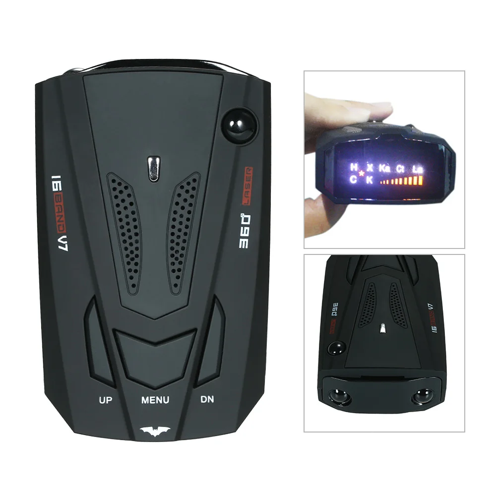 KKMOON Auto 360 Degree Car Anti Radar Detector for Vehicle V7 Speed Voice Alert Warning with 16 Band LED Display Detector
KKMOON Auto 360 Degree Car Anti Radar Detector for Vehicle V7 Speed Voice Alert Warning with 16 Band LED Display Detector