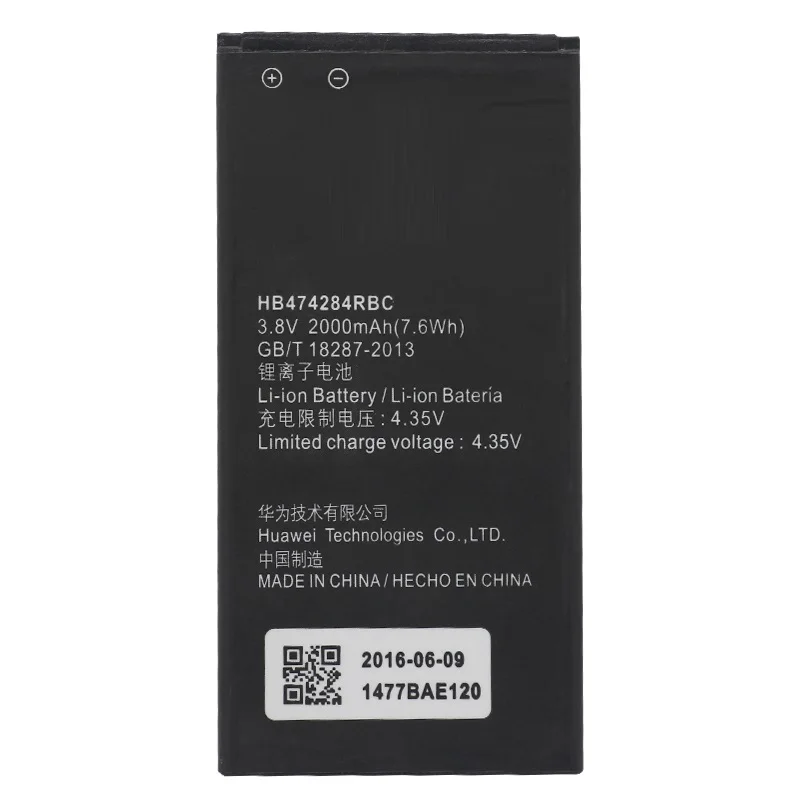 Replacement Phone Battery HB474284RBC For Huawei y550 y560 y625 y635 g521 g620 y5 C8816 honor 3c lite 2000mAh
Replacement Phone Battery HB474284RBC For Huawei y550 y560 y625 y635 g521 g620 y5 C8816 honor 3c lite 2000mAh