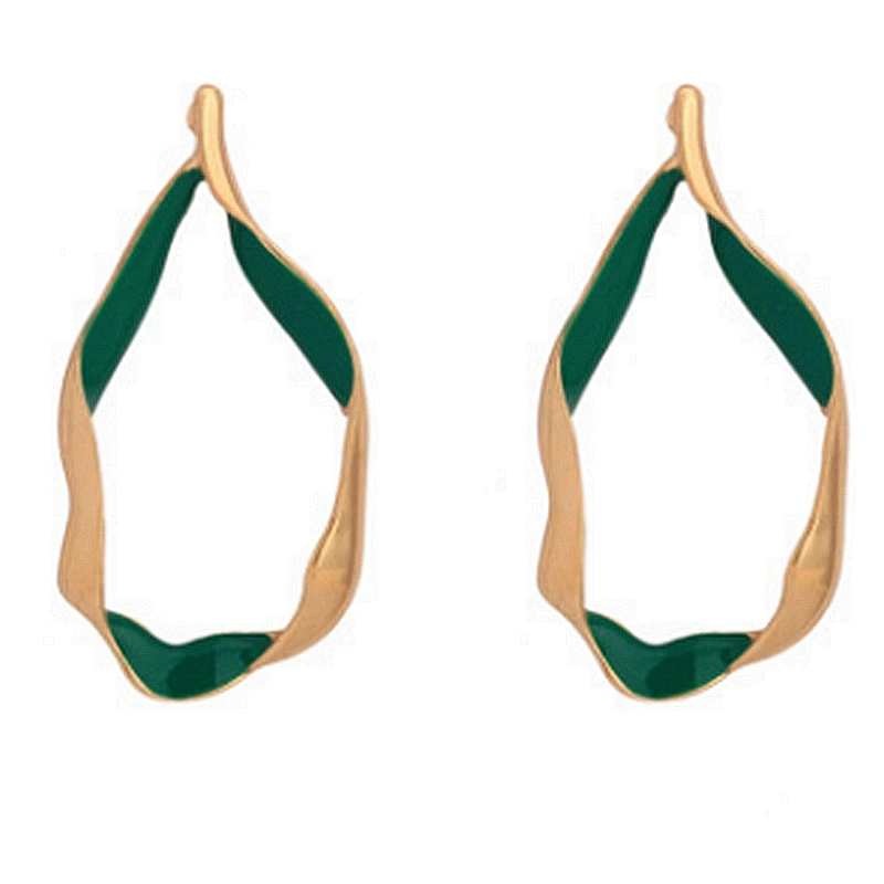 Brand Design Hot Popular Pretty Young Party Beautiful Green Oil Golden Earrings For Women Jewelry Acccessory
Brand Design Hot Popular Pretty Young Party Beautiful Green Oil Golden Earrings For Women Jewelry Acccessory