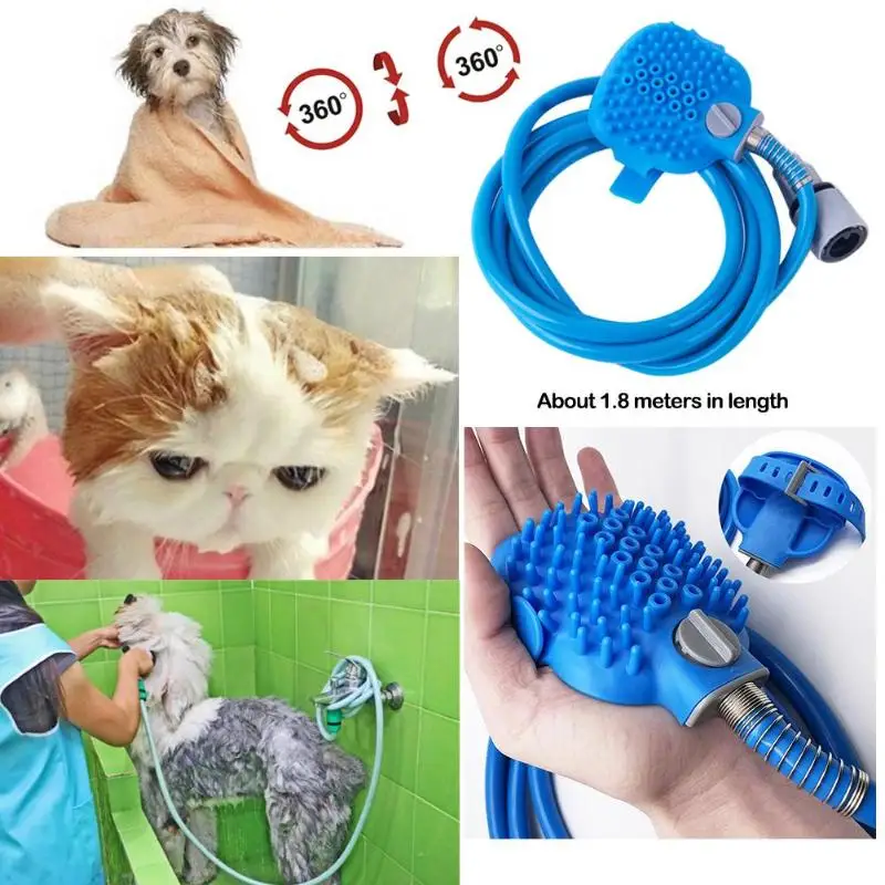 Pet Shower Sprayer Bathing Tool for Dog, Multi-Functional Combination Shower Sprayer and Scrubber with Comfortable Massage Glove
Pet Shower Sprayer Bathing Tool for Dog, Multi-Functional Combination Shower Sprayer and Scrubber with Comfortable Massage Glove