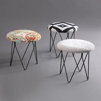American Style Modern Luxury Upholstered Mushrooms Footstool Round Covered Stool + Iron Leg (4 Legs) Home Furniture
American Style Modern Luxury Upholstered Mushrooms Footstool Round Covered Stool + Iron Leg (4 Legs) Home Furniture