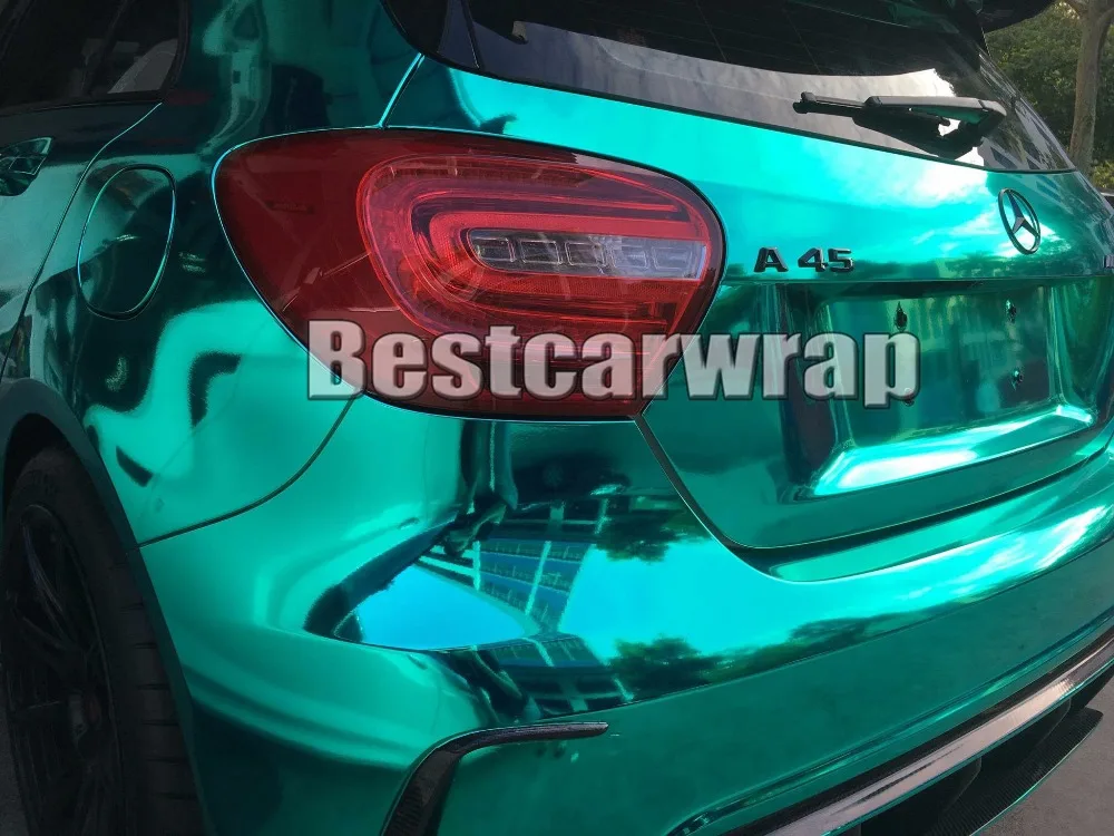 Tiffany chrome mirror car wrapping film hexis vinyl wrap covering foil (2)