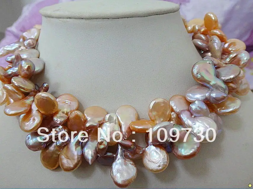Jewelry 001726 DOUBLE STRANDS 18"22MM NATURAL SOUTH SEA GOLD PINK MULTICOLOR PEARL NECKLACE
Jewelry 001726 DOUBLE STRANDS 18"22MM NATURAL SOUTH SEA GOLD PINK MULTICOLOR PEARL NECKLACE