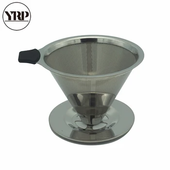 YRP V60 Reusable Cone Shaped Stainless Steel Coffee Dripper Double Layer Mesh Filter Basket Home Kitchen Tool Coffee Accessories
YRP V60 Reusable Cone Shaped Stainless Steel Coffee Dripper Double Layer Mesh Filter Basket Home Kitchen Tool Coffee Accessories