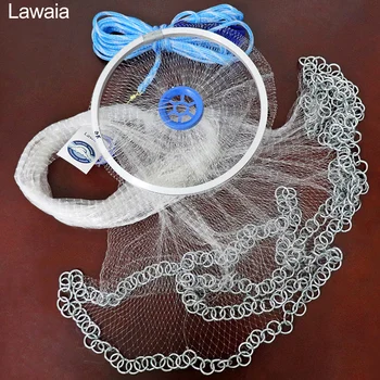 Lawaia New Cast Net Iron Chain Pendant Fishing Nets Monofilament Diameter 2.4- 4.2M Nylon Netting Landing Fishing Net Small Mesh
Lawaia New Cast Net Iron Chain Pendant Fishing Nets Monofilament Diameter 2.4- 4.2M Nylon Netting Landing Fishing Net Small Mesh