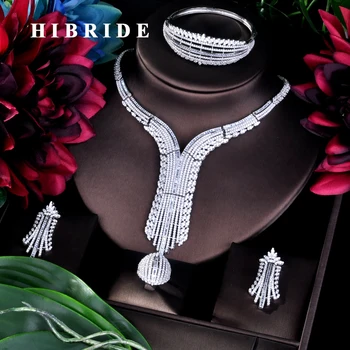 HIBRIDE Unqiue Design Luxury Dubai Bridal Tassel Jewelry Sets Women Wedding Accessories Jewelry AAA Cubic Zirconia Sets N-780
HIBRIDE Unqiue Design Luxury Dubai Bridal Tassel Jewelry Sets Women Wedding Accessories Jewelry AAA Cubic Zirconia Sets N-780