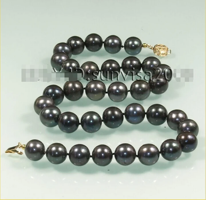 Free shipping@@@@@ WFR334 ABig genuine black 12-13mm cultured freshwater pearl necklace 17" a
Free shipping@@@@@ WFR334 ABig genuine black 12-13mm cultured freshwater pearl necklace 17" a