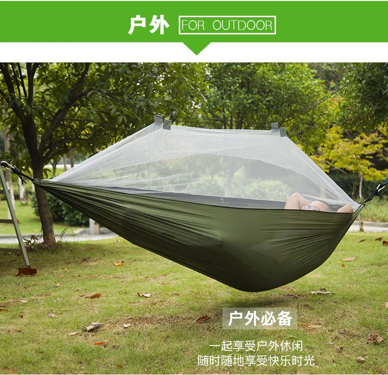 Ultralight Outdoor Camping Hunting Mosquito Net Parachute Hammock 2 Person Flyknit Hamaca Garden Hamak Hanging Bed Leisure tent
Ultralight Outdoor Camping Hunting Mosquito Net Parachute Hammock 2 Person Flyknit Hamaca Garden Hamak Hanging Bed Leisure tent