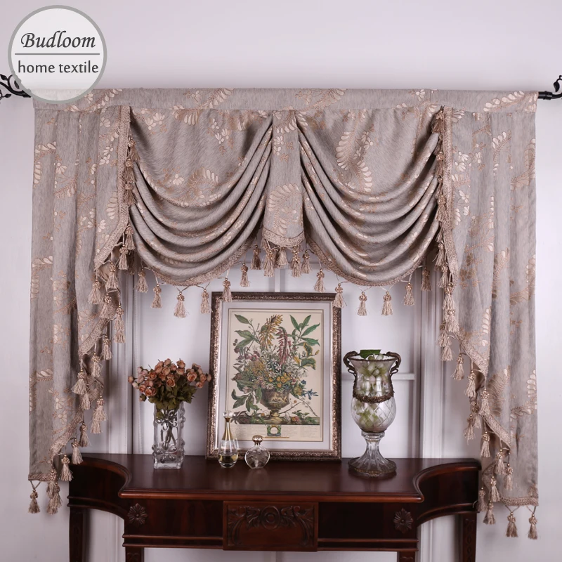 Budloom jacquard valance curtains for living room luxury floral swags for villa european style thick curtains for bedroom
Budloom jacquard valance curtains for living room luxury floral swags for villa european style thick curtains for bedroom