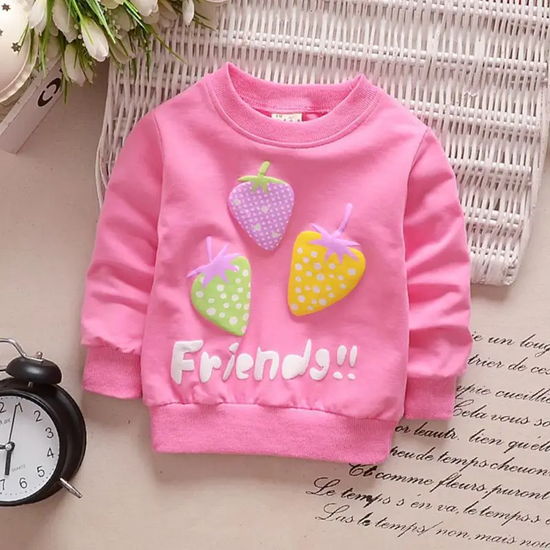 Baby Toddler Kids Girls Spring Autumn T-shirts Cotton Long Sleeve Winter Bottoming Shirts Kids Strawberry HOT
Baby Toddler Kids Girls Spring Autumn T-shirts Cotton Long Sleeve Winter Bottoming Shirts Kids Strawberry HOT