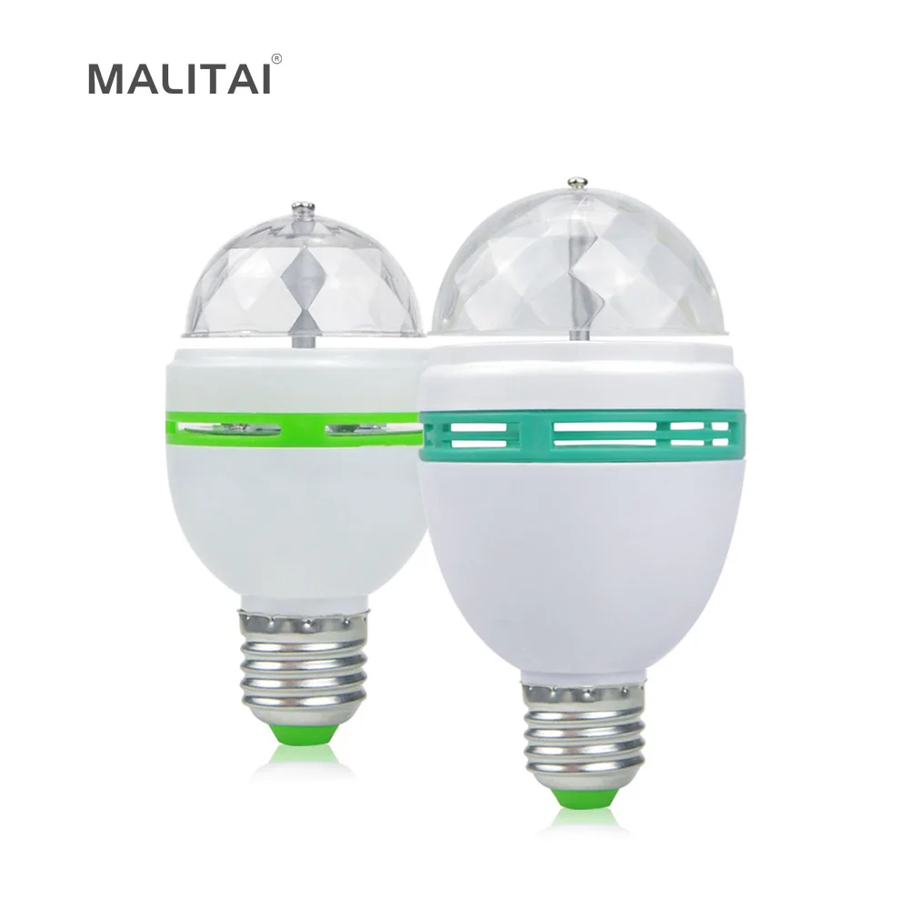 1Pcs Auto Rotation RGB LED Magic Night Bulb lamp E27 3W 6W AC 85V-265V Stage light For Party Dance Entertainment Decor lighting
1Pcs Auto Rotation RGB LED Magic Night Bulb lamp E27 3W 6W AC 85V-265V Stage light For Party Dance Entertainment Decor lighting