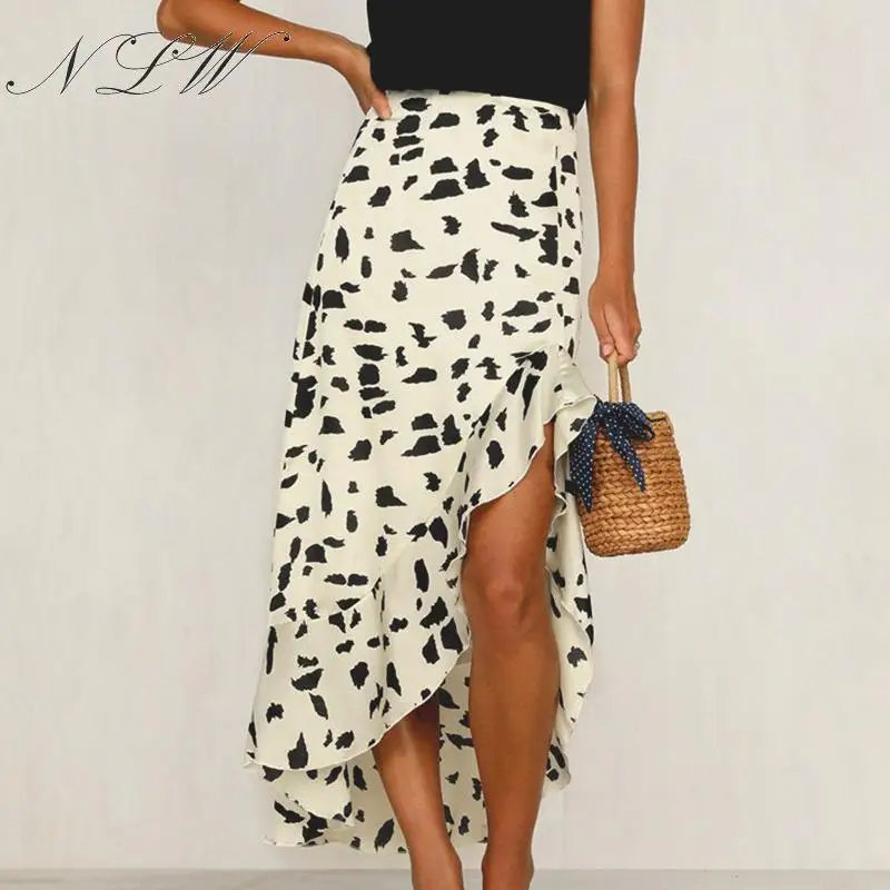 NLW Leopard Print Maxi Skirt 2019 Autumn Winter Ruffle Asymmetrical Skirt Women Vintage High Waist Elastic Long Skirt
NLW Leopard Print Maxi Skirt 2019 Autumn Winter Ruffle Asymmetrical Skirt Women Vintage High Waist Elastic Long Skirt