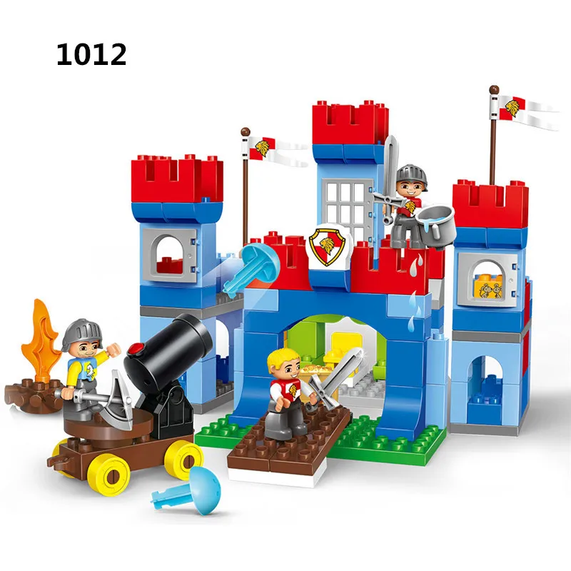 138pcs Large Particle Building Blocks War castle Model Educational Bricks Compatible With Duploed Toys For Children Baby Gifts
138pcs Large Particle Building Blocks War castle Model Educational Bricks Compatible With Duploed Toys For Children Baby Gifts