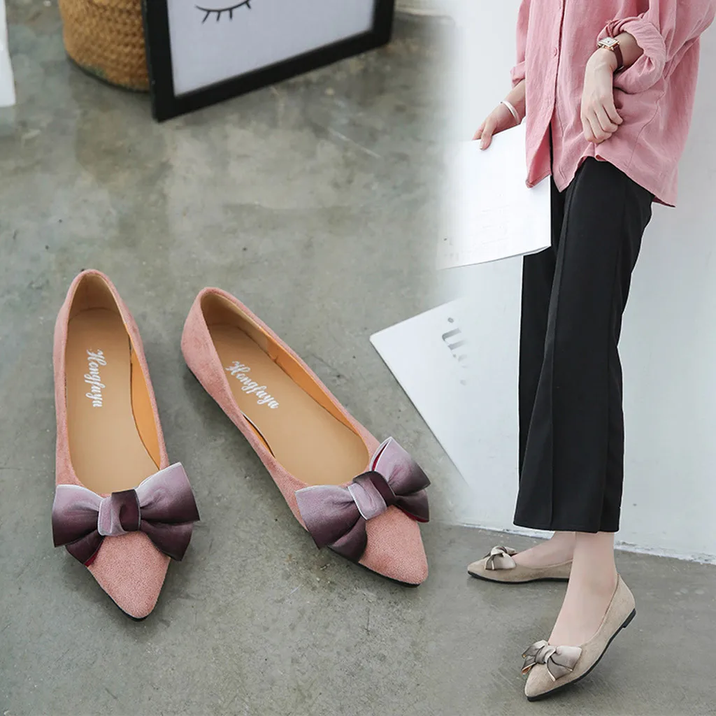 Cute Butterfly-Knot Women Shoes Casual Pointed Toe Lady Spring Autumn Wild Single Shoes Casual Shoes Leather Loafers
Cute Butterfly-Knot Women Shoes Casual Pointed Toe Lady Spring Autumn Wild Single Shoes Casual Shoes Leather Loafers