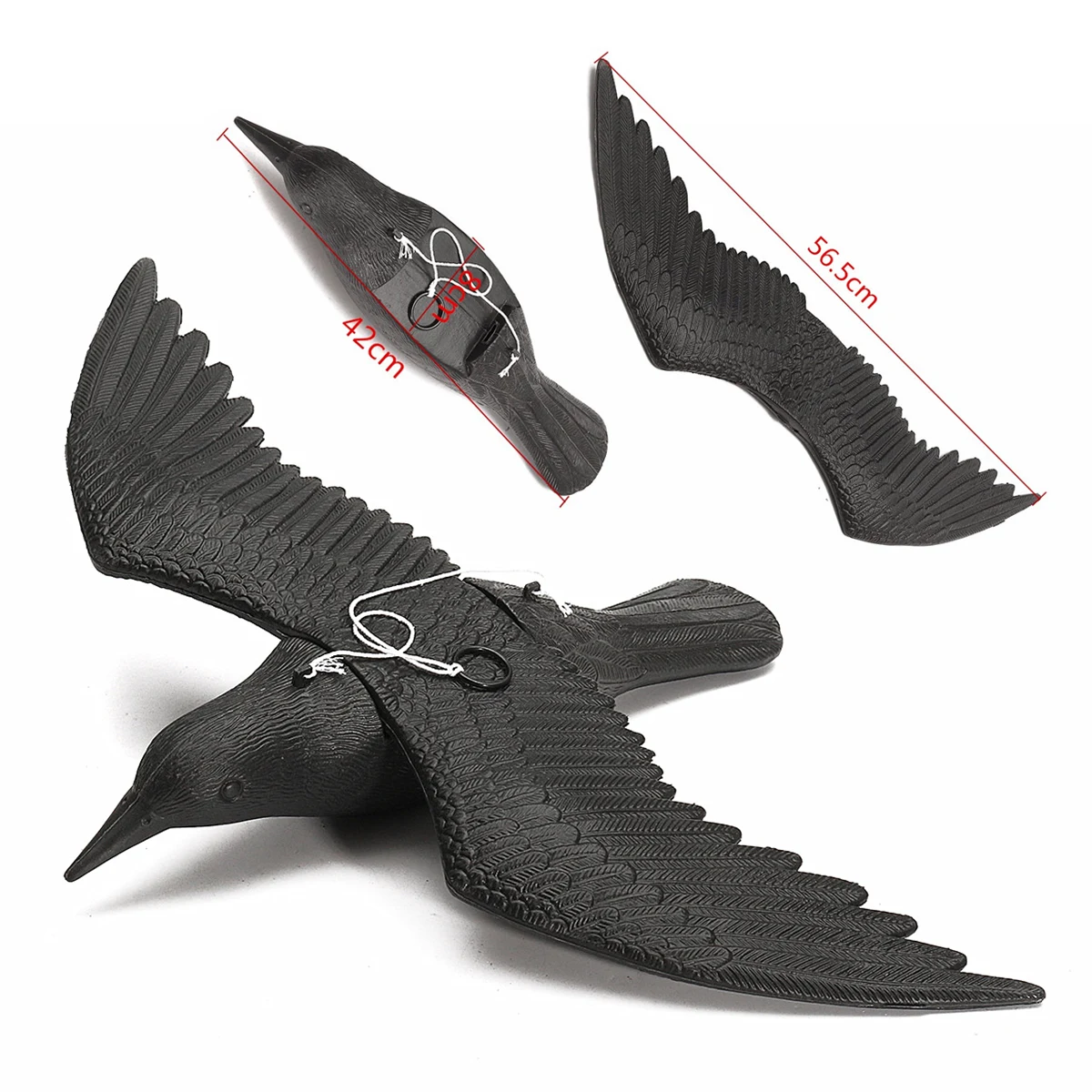 Fake Flying Falcon Hawk Hunting Decoy Deterrent Scarer Garden Tree Hanging Decor Bird Pest Control Repelling Hanging Cord
Fake Flying Falcon Hawk Hunting Decoy Deterrent Scarer Garden Tree Hanging Decor Bird Pest Control Repelling Hanging Cord