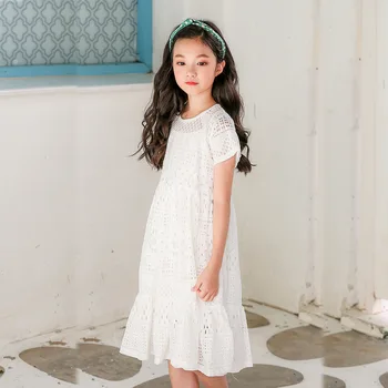 Girls Lace Dress Summer 2019 Korean Style Teens Girl White Dress Big Children's Fashion Princess Dress Lining Clothes GDR656
Girls Lace Dress Summer 2019 Korean Style Teens Girl White Dress Big Children's Fashion Princess Dress Lining Clothes GDR656