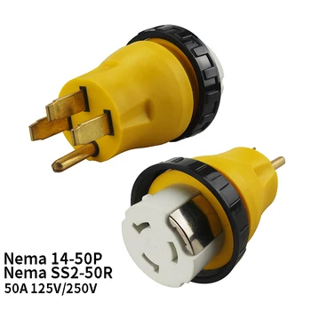 US Nema 14-50P To Nema SS2-50R Anti-drop Industrial Groungding Locking Adapter Connector Converter Plug Socket Power Cable Cord
US Nema 14-50P To Nema SS2-50R Anti-drop Industrial Groungding Locking Adapter Connector Converter Plug Socket Power Cable Cord