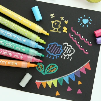 1 Piece Acrylic Painter Permanent Marker on Glass Metal Stone Plastic Cloth Fabric Tire Wood Marker DIY Photo Album Marker
1 Piece Acrylic Painter Permanent Marker on Glass Metal Stone Plastic Cloth Fabric Tire Wood Marker DIY Photo Album Marker