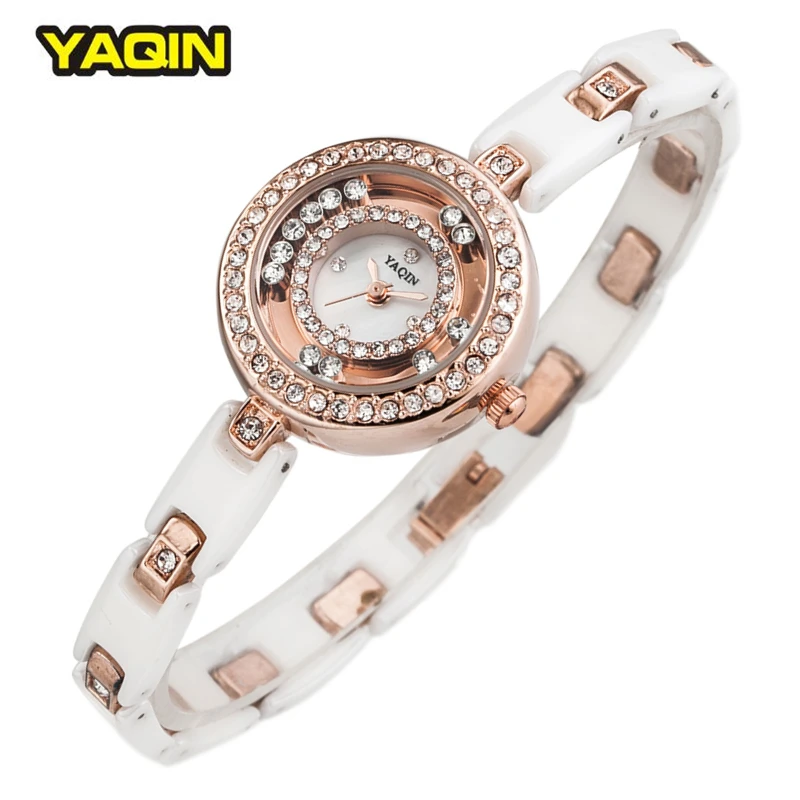 2017 Newest Women Brand YaQin Fashion CzCrystal Rhinestone Watch Ceramics Band Imported Japan Quazn Movement Relogios Femininos
2017 Newest Women Brand YaQin Fashion CzCrystal Rhinestone Watch Ceramics Band Imported Japan Quazn Movement Relogios Femininos
