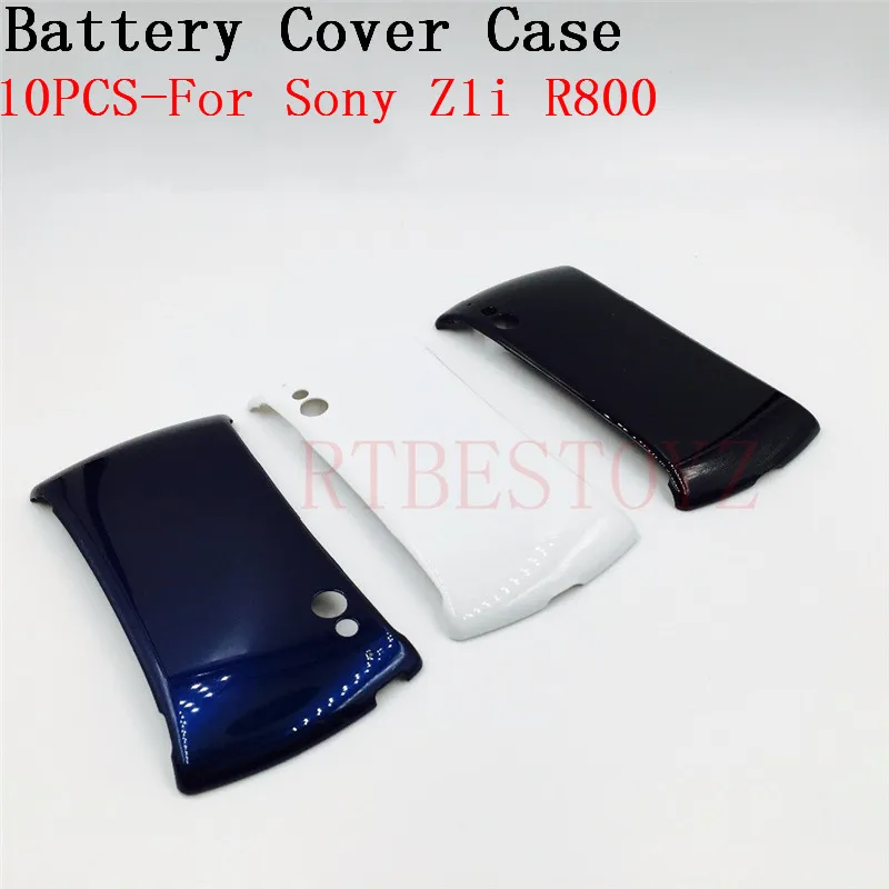 

10Pcs/Lot For Sony Ericsson Xperia Play Z1i R800 R800i Housing Battery Cover Door Rear Cover Chassis Frame Back Cover With Logo