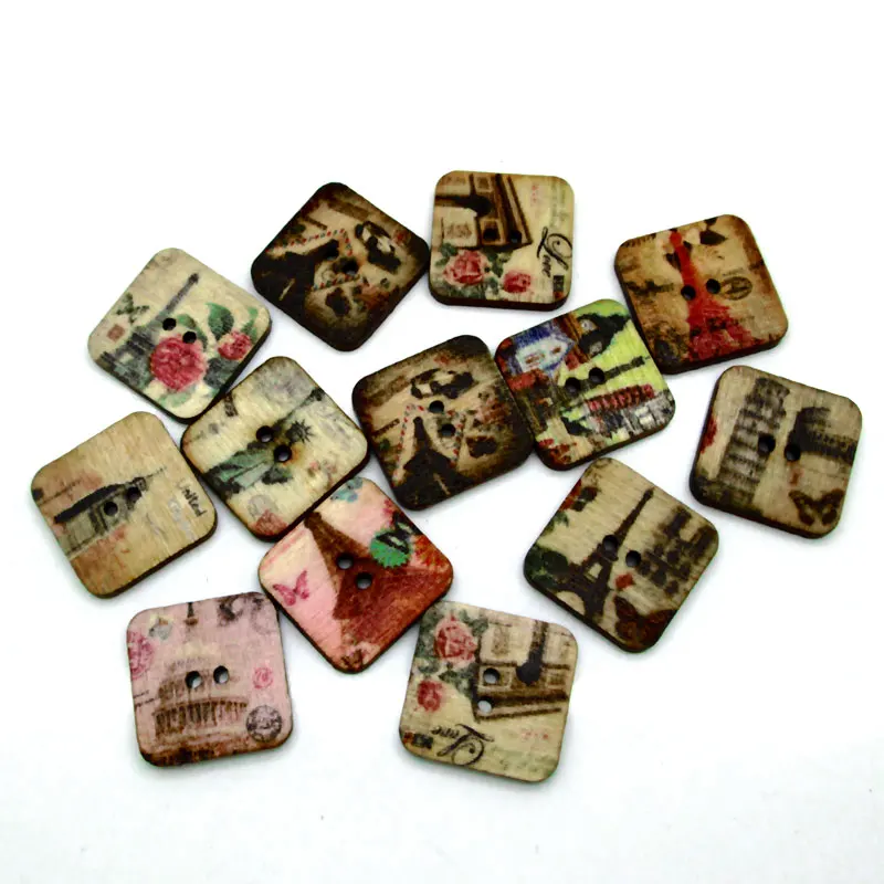 50pcs 19x19mm Mixed Nature Square Cute Dot Cat Pattern Wooden Buttons For Clothes Crafts Sewing Scrapbooking DIY Accessories
50pcs 19x19mm Mixed Nature Square Cute Dot Cat Pattern Wooden Buttons For Clothes Crafts Sewing Scrapbooking DIY Accessories