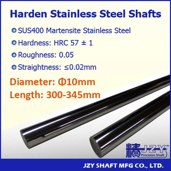 Dia 10mm L300-345mm 3pcs/lot precision linear shaft SUS400 Martensite stainless steel shaft surface hardened HRC57 durable
Dia 10mm L300-345mm 3pcs/lot precision linear shaft SUS400 Martensite stainless steel shaft surface hardened HRC57 durable