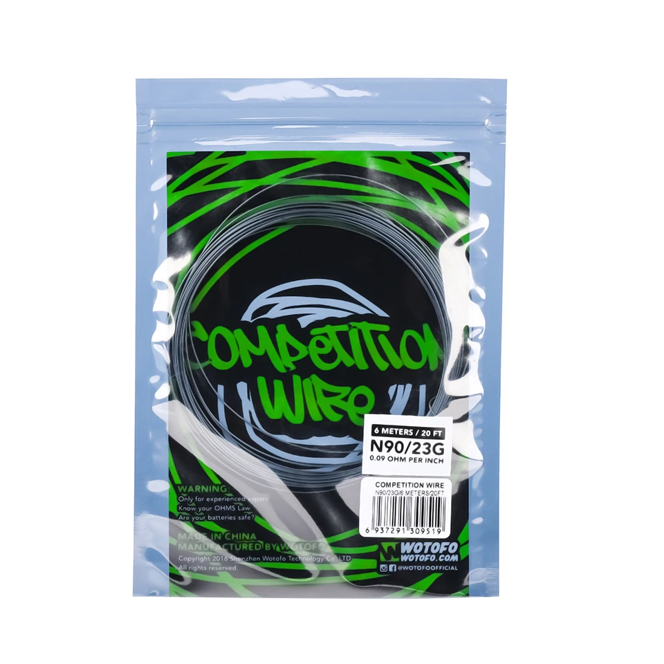 Original Wotofo Ni90 Ni80 Competition Wire 23G 24G 26G heating wire for atomizer mesh coil tank electronic cigarette accessory (4)