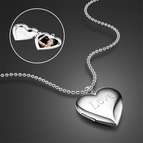 Custom-made Photo-paste Photo Valentine's Day Gift Loving Lvoe Necklace 925 Silver Heart Pendant
Custom-made Photo-paste Photo Valentine's Day Gift Loving Lvoe Necklace 925 Silver Heart Pendant