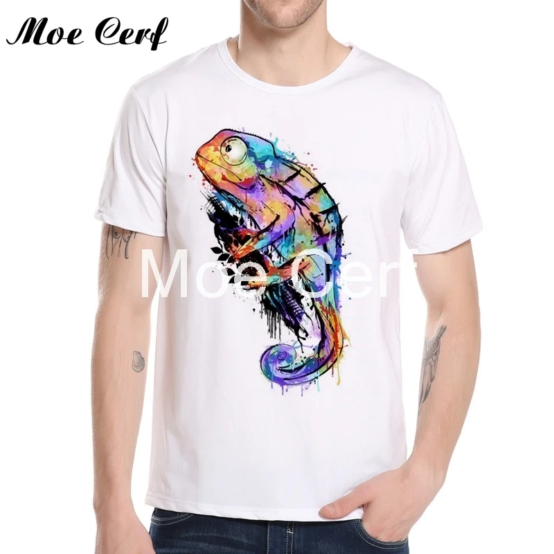 Ink Watercolor fish Cattle Bull Chameleon Bird Print T Shirt Men Slim Fit T Shirt High Quality T Shirts Camiseta Homme 11-123
Ink Watercolor fish Cattle Bull Chameleon Bird Print T Shirt Men Slim Fit T Shirt High Quality T Shirts Camiseta Homme 11-123