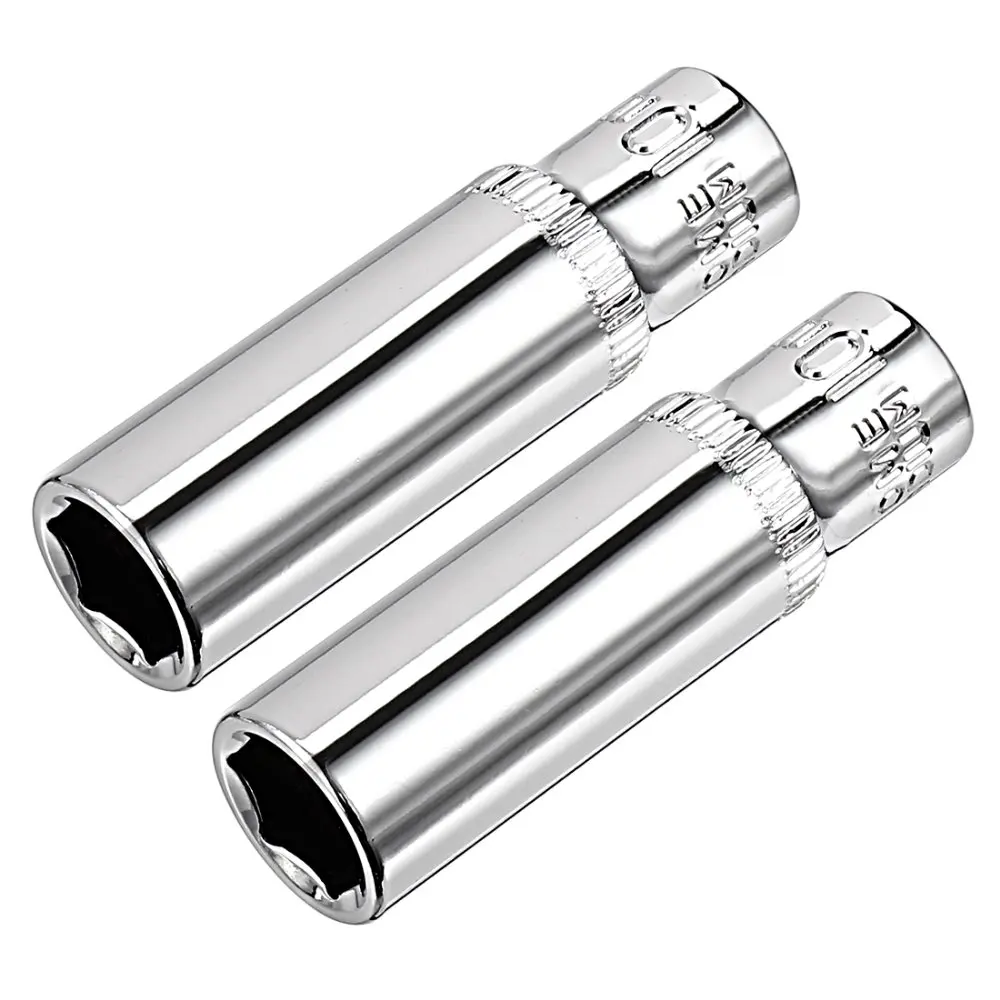 Uxcell 2Pcs 1/4-inch Drive 10mm Cr-V 6-Point Deep Socket for Heavy-duty Pneumatic Tools for Heavy-duty Pneumatic Tools Hot Sale
Uxcell 2Pcs 1/4-inch Drive 10mm Cr-V 6-Point Deep Socket for Heavy-duty Pneumatic Tools for Heavy-duty Pneumatic Tools Hot Sale