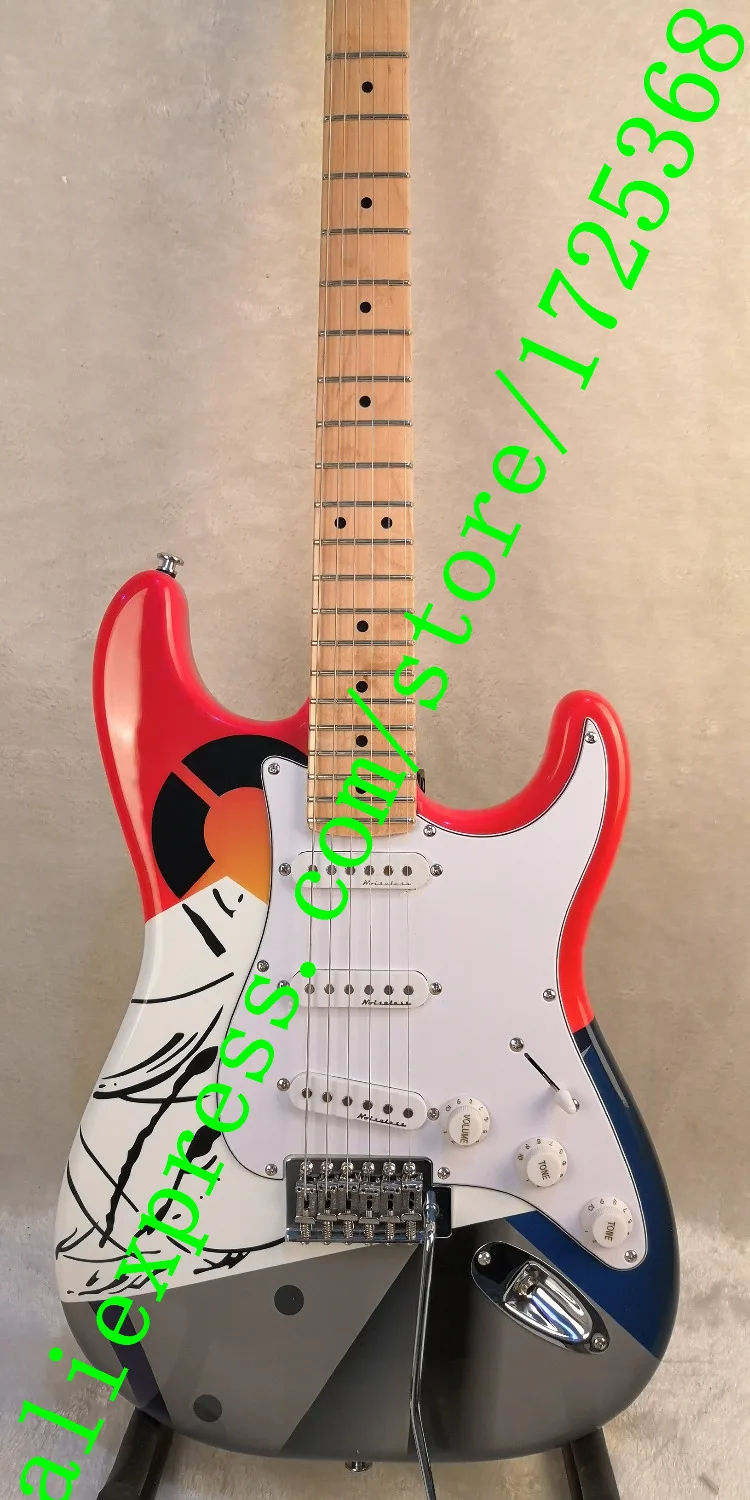 Deluxe Series Clapton Crash Rainbow Crashocaster Over the Rainbow Electric Guitar
Deluxe Series Clapton Crash Rainbow Crashocaster Over the Rainbow Electric Guitar