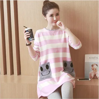 Pregnant Dress Fashion Striped Dress Long Sleeved Vestidos Maternity Clothes For Pregnant Woman Pregnancy Clothes Autumn
Pregnant Dress Fashion Striped Dress Long Sleeved Vestidos Maternity Clothes For Pregnant Woman Pregnancy Clothes Autumn