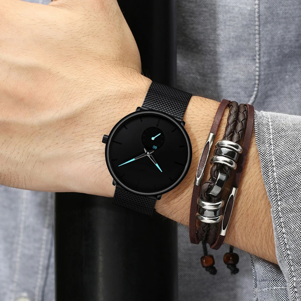 New Waterproof Men Quartz Watch Stainless Steel Independent Second Hand Dial sweat proof Wristwatches best birthday gift
New Waterproof Men Quartz Watch Stainless Steel Independent Second Hand Dial sweat proof Wristwatches best birthday gift