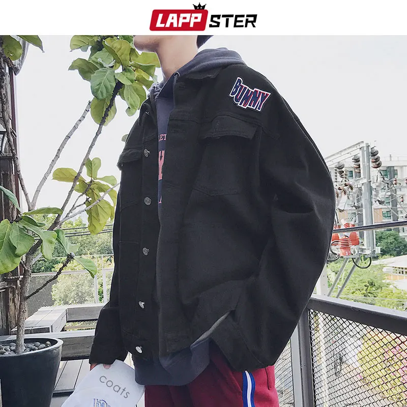 LAPPSTER Streetwear Jeans Baseball Jacket Men 2019 Mens Patchwrok Hip Hop Denim Windbreaker Male Casual Fashion Bomber Jackets
LAPPSTER Streetwear Jeans Baseball Jacket Men 2019 Mens Patchwrok Hip Hop Denim Windbreaker Male Casual Fashion Bomber Jackets
