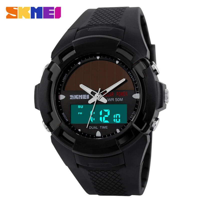 SKMEI 2016 Men Sports Watches SOLAR POWER LED Digital Quartz Watch Outdoor Men's Wristwatches Fashion Solar Power Military Watch
SKMEI 2016 Men Sports Watches SOLAR POWER LED Digital Quartz Watch Outdoor Men's Wristwatches Fashion Solar Power Military Watch