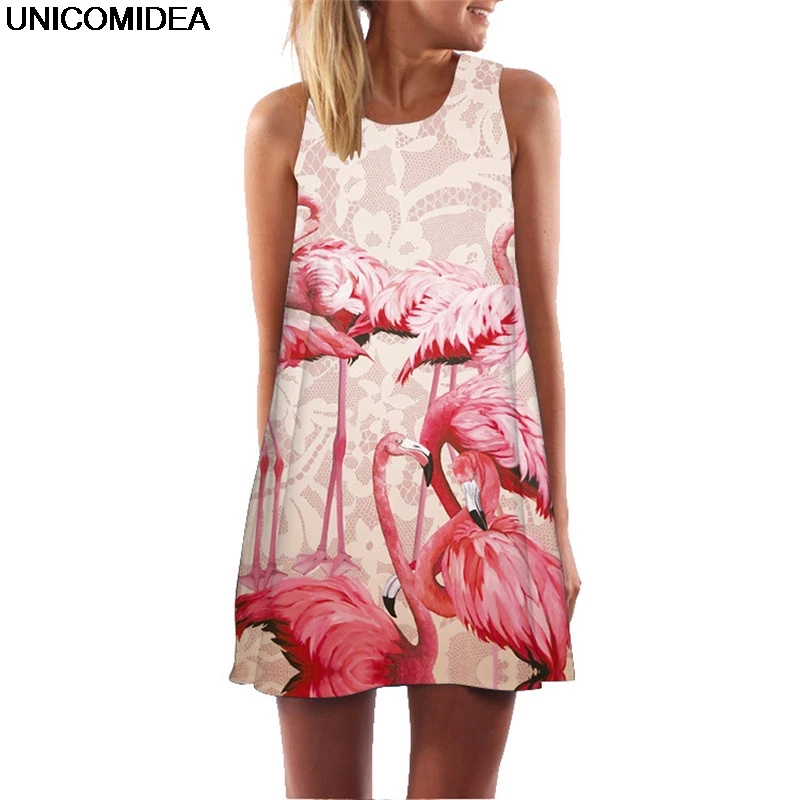 2019 Printed 3D Dress Women Flamingos Sleeveless O Neck A Line Mini Dress Cat Doll Sexy Boho Beach Summer Dress Vestidos
2019 Printed 3D Dress Women Flamingos Sleeveless O Neck A Line Mini Dress Cat Doll Sexy Boho Beach Summer Dress Vestidos