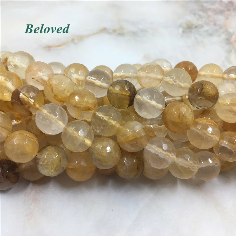 5Strands Natural Round Faceted Citrines Crystal Loose Beads,Yellow Quartz Gems Stone Beads For Jewelry Making, BG231104 
5Strands Natural Round Faceted Citrines Crystal Loose Beads,Yellow Quartz Gems Stone Beads For Jewelry Making, BG231104