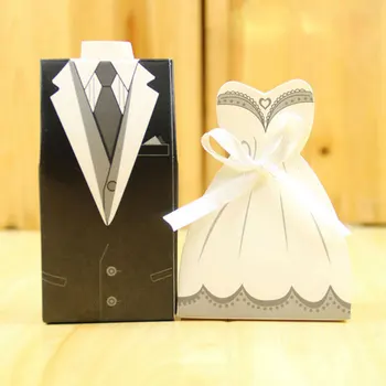 100pcs/lots Paper Wedding Bonbonniere DIY Event Party Supplies Bride And Groom Dresses Wedding Candy Box Gifts Favor Box
100pcs/lots Paper Wedding Bonbonniere DIY Event Party Supplies Bride And Groom Dresses Wedding Candy Box Gifts Favor Box