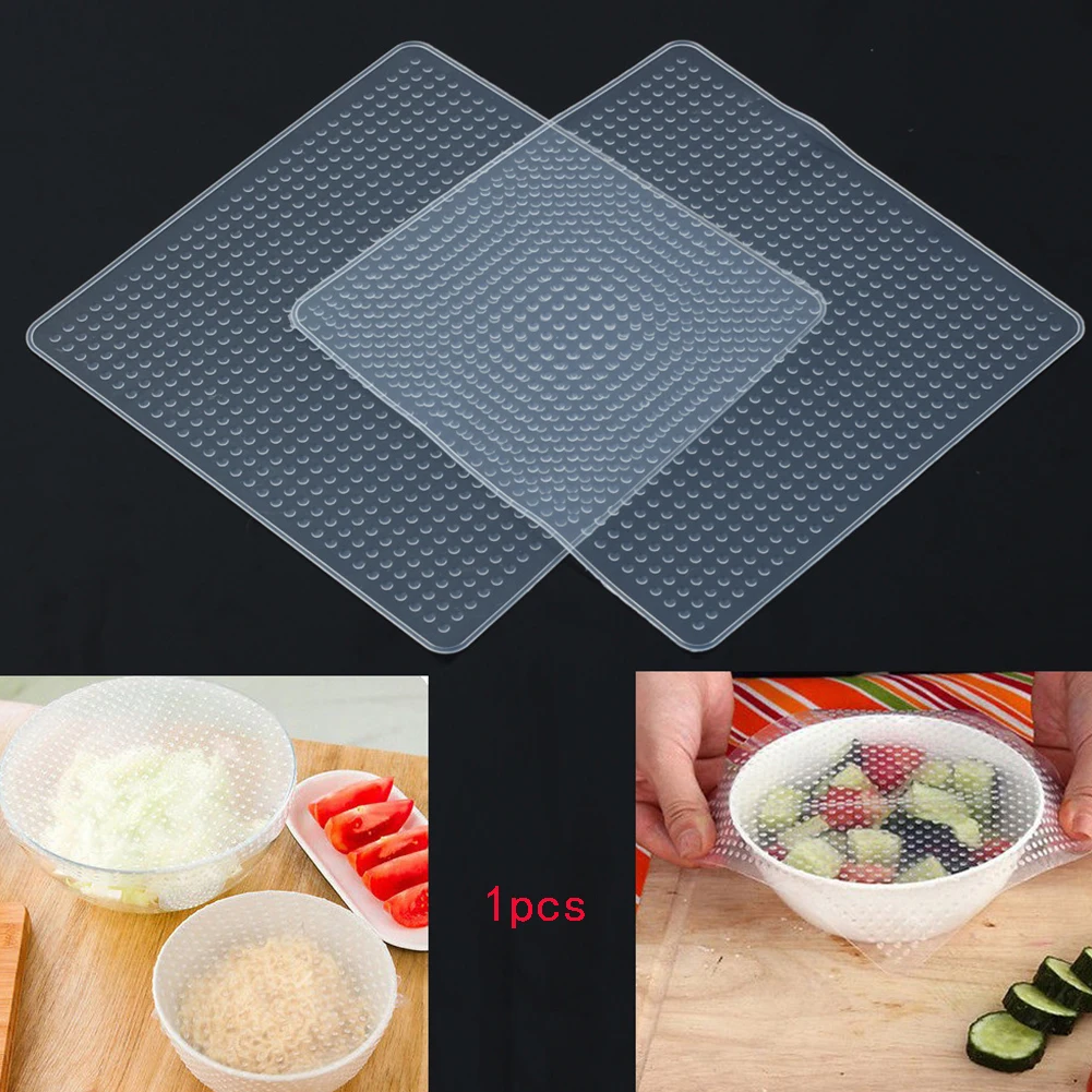 1pc Reusable Food Fruit Sealing Film Silicone Bowl Wrap Environmental Kitchen keep fresh tool Stuff for microwave refrigerator
1pc Reusable Food Fruit Sealing Film Silicone Bowl Wrap Environmental Kitchen keep fresh tool Stuff for microwave refrigerator