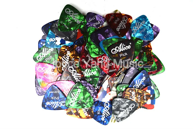 Lots of 100pcs Alice Medium Triangle Pearl Celluloid Guitar Picks Plectrums 0.46/0.71/0.81mm Free Shipping
Lots of 100pcs Alice Medium Triangle Pearl Celluloid Guitar Picks Plectrums 0.46/0.71/0.81mm Free Shipping