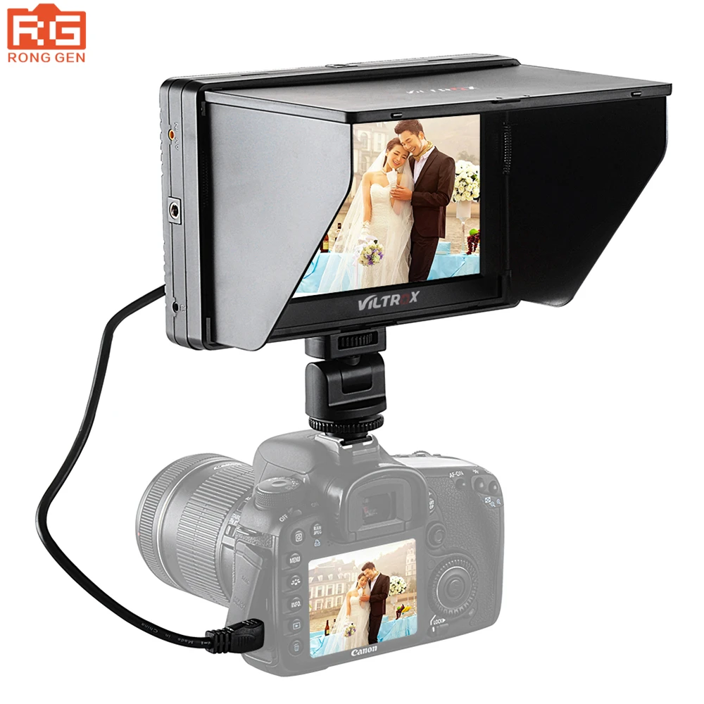 Viltrox 7 ' DC-70 II 4k clip-on Color TFT LCD Monitor HD HDMI AV Input 1024*600 for Canon Nikon Sony DSLR Camera
Viltrox 7 ' DC-70 II 4k clip-on Color TFT LCD Monitor HD HDMI AV Input 1024*600 for Canon Nikon Sony DSLR Camera
