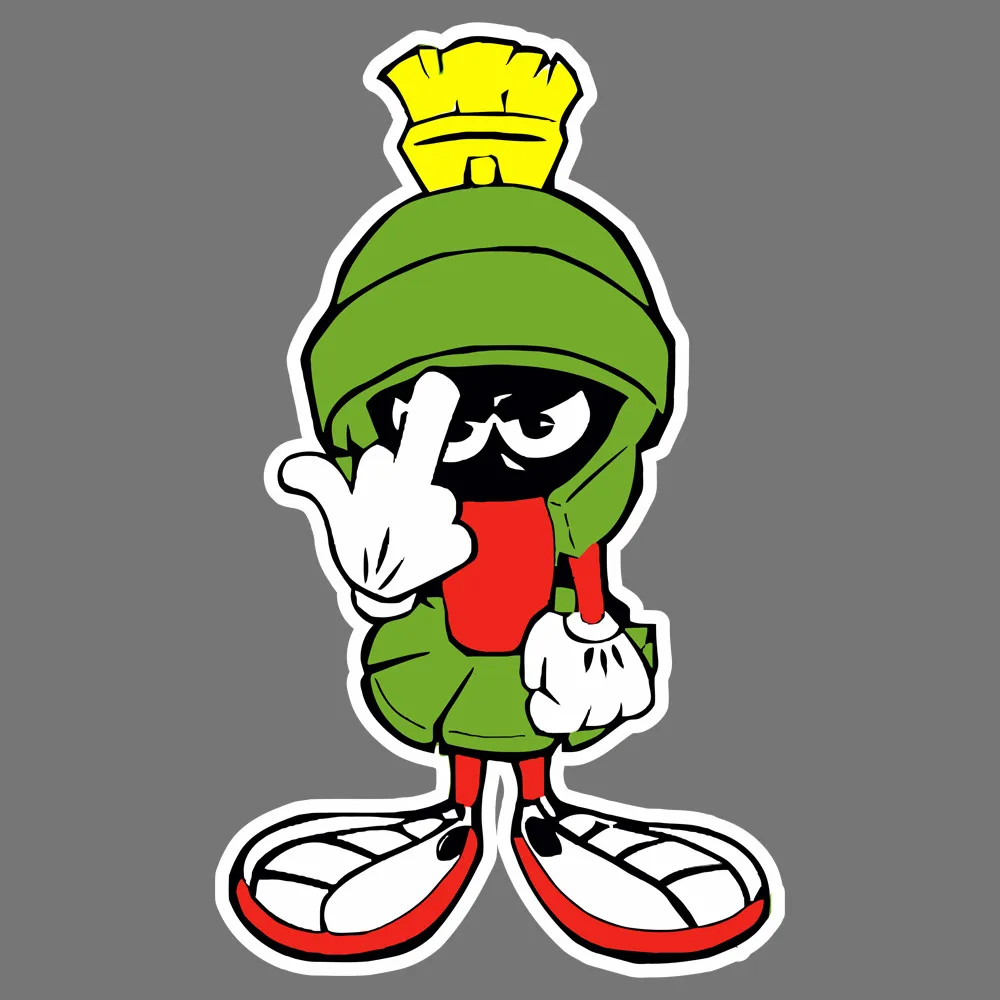 Marvin The Martian Flip Off Funny Vinyl Sticker For Auto Car/Bumper/Window Decal Sticker Decals DIY Decor CT2200
Marvin The Martian Flip Off Funny Vinyl Sticker For Auto Car/Bumper/Window Decal Sticker Decals DIY Decor CT2200