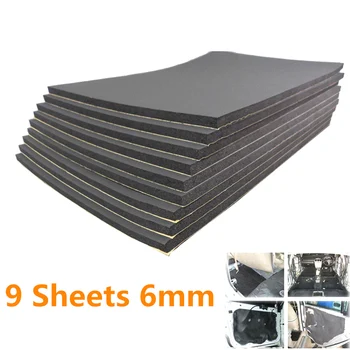9 Pcs 6mm Self Adhesive Car Sound Proofing Deadener Foam Pad Insulation 30x50cm M8617 
9 Pcs 6mm Self Adhesive Car Sound Proofing Deadener Foam Pad Insulation 30x50cm M8617