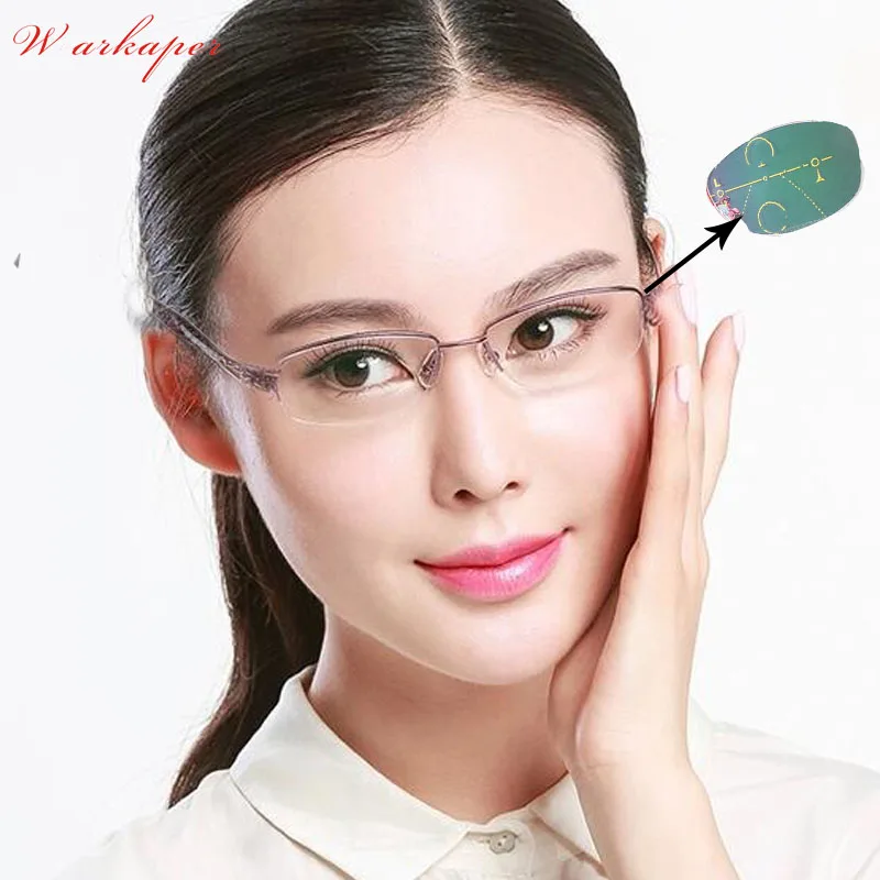 WEARKAPER Anti-UV-reflective Progressive Multifocal glasses Transition Sun Photochromic Reading Glasses Women See Near Far diopt
WEARKAPER Anti-UV-reflective Progressive Multifocal glasses Transition Sun Photochromic Reading Glasses Women See Near Far diopt
