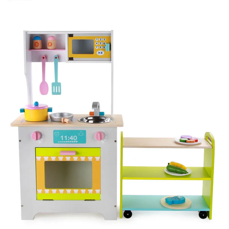 Wooden Play House Children's Luxury Simulation Kitchen Boys And Girls Combination Kitchen Cooking Rice Cooking Gas Stove Toy
Wooden Play House Children's Luxury Simulation Kitchen Boys And Girls Combination Kitchen Cooking Rice Cooking Gas Stove Toy